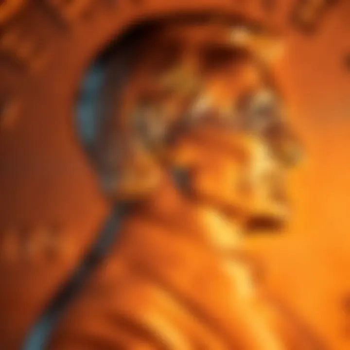 Detailed view of a 1955 Lincoln cent showing the date and inscriptions, highlighting the double 5s and LIBERTY for examination by collectors.