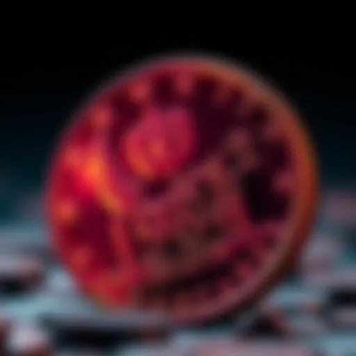 Close-up view of a 1998 $2 coin showcasing its unique design and features