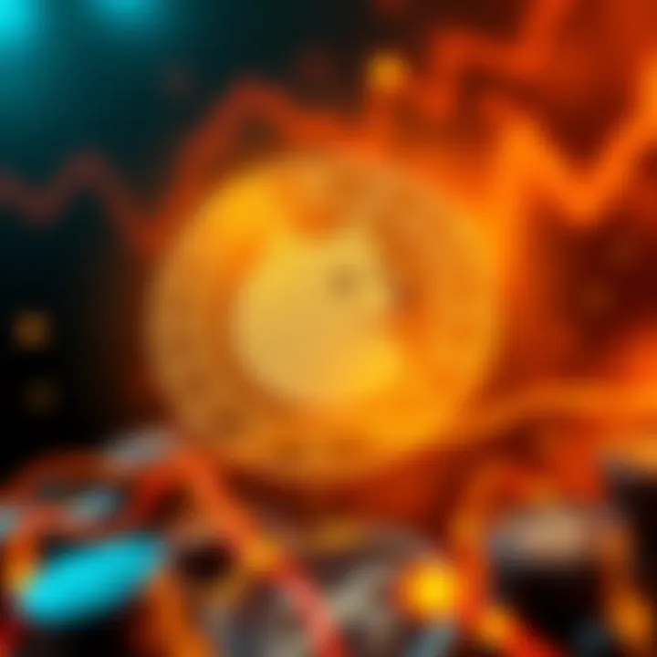 A graphic showing the launch of the first SEC-approved Dogecoin ETF by 21Shares, featuring the Dogecoin logo and financial symbols.