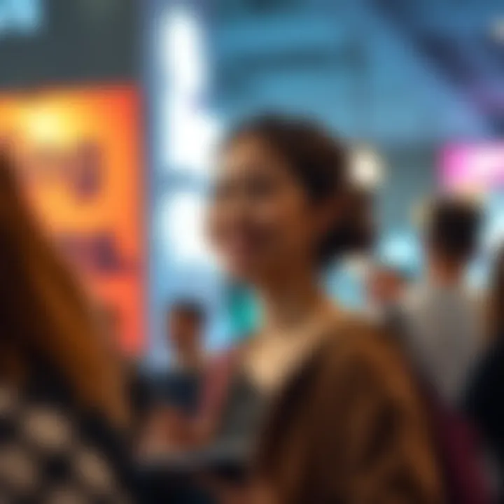 A 23-year-old woman smiling as she asks people for their thoughts on her appearance.