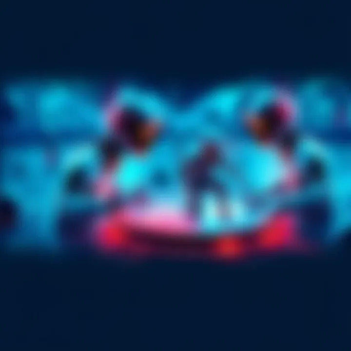 Illustration of AI agents represented as digital figures interacting on the Avalanche blockchain, showcasing their identities and collaboration.