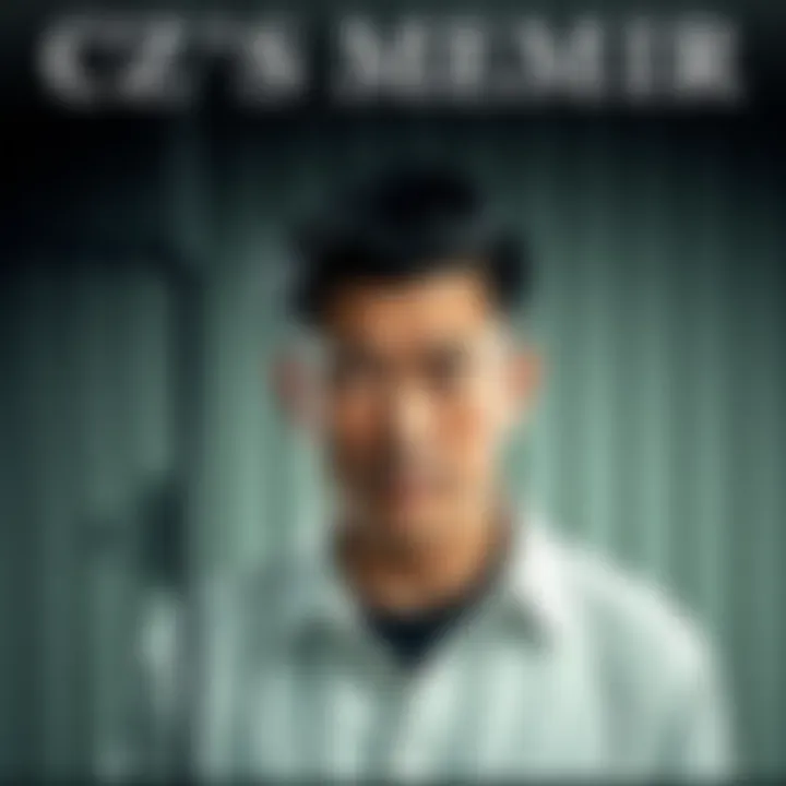 Cover of CZ's memoir featuring a prison background and a thoughtful portrait of CZ