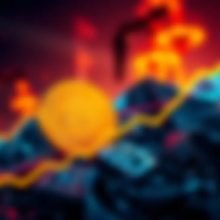 HYPE Token showing a 35% increase with an oil background indicating rising trading volumes.