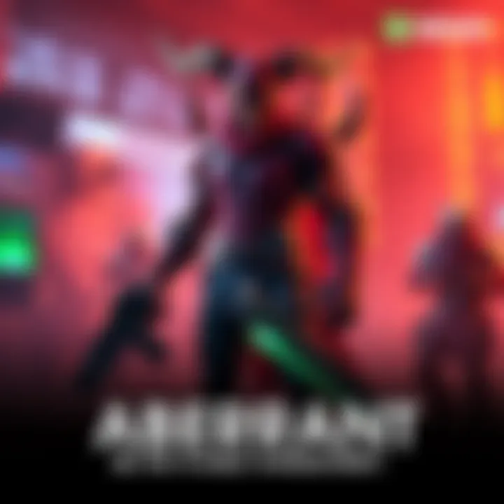An artistic representation of an Aberrant character with unique features and abilities, standing in a game setting with a weapon in hand.