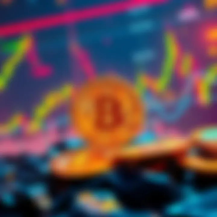 Abu Dhabi Funds Buying Bitcoin Abu Dhabi investment funds buying Bitcoin at a dip, showing charts and cryptocurrency symbols