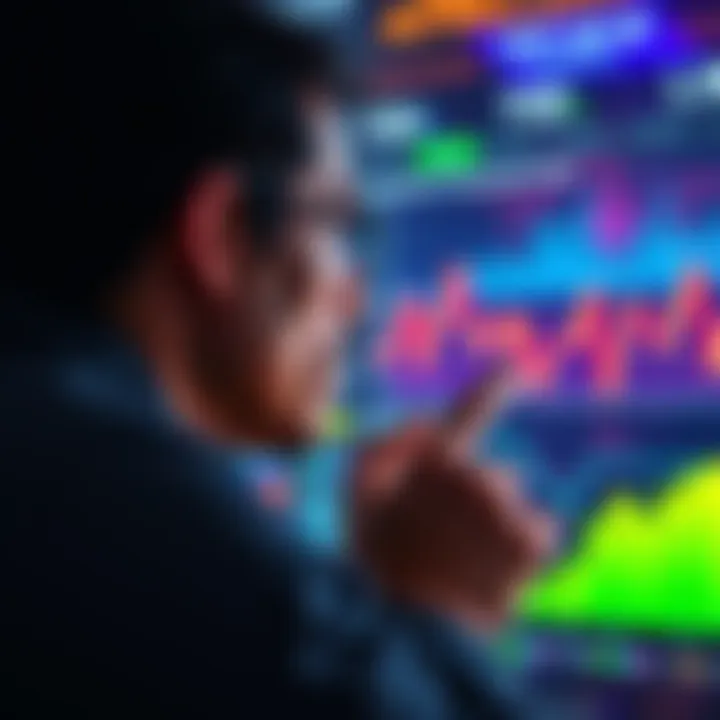 Accuracy in Information A person looking at a digital screen displaying graphs and charts, symbolizing the importance of accurate information in decision making.