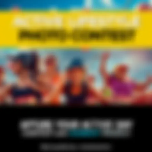 Participants showcasing their active lifestyles in various sports and activities for the Capture Your Active Day contest