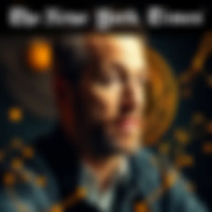 A graphic showing Adam Back's photo alongside the Bitcoin symbol, highlighting the connection revealed by The New York Times investigation.