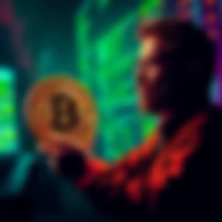 A visual representation of Adam Back discussing HashCash and proof-of-work ideas that influenced Bitcoin, featuring early computer code and mailing list snippets from 1997.