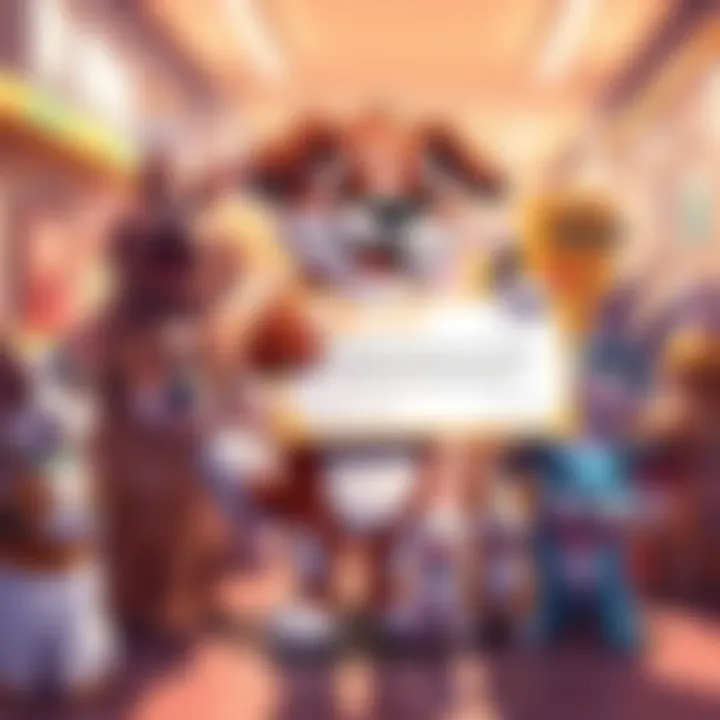 A cartoon-style dog mascot representing Aerobud Memecoin stands next to a large donation check, surrounded by happy animals at a shelter, showcasing the project’s commitment to animal welfare.