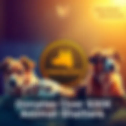 A graphic showing the Aerobud memecoin logo with dogs in need at animal shelters, highlighting donations made.