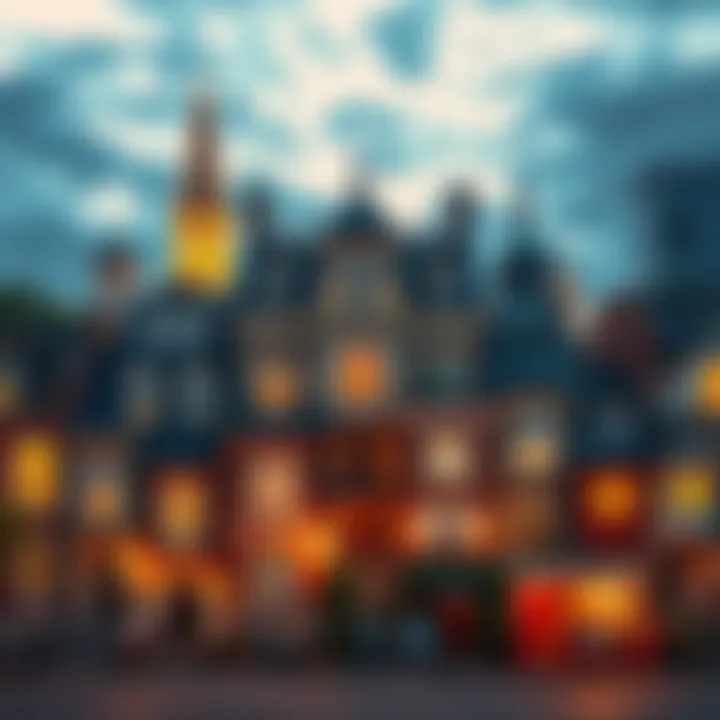 A vibrant collage of homes in different cities like London, Madrid, and Sydney, all priced at $350. Each property represents diverse architectural styles.