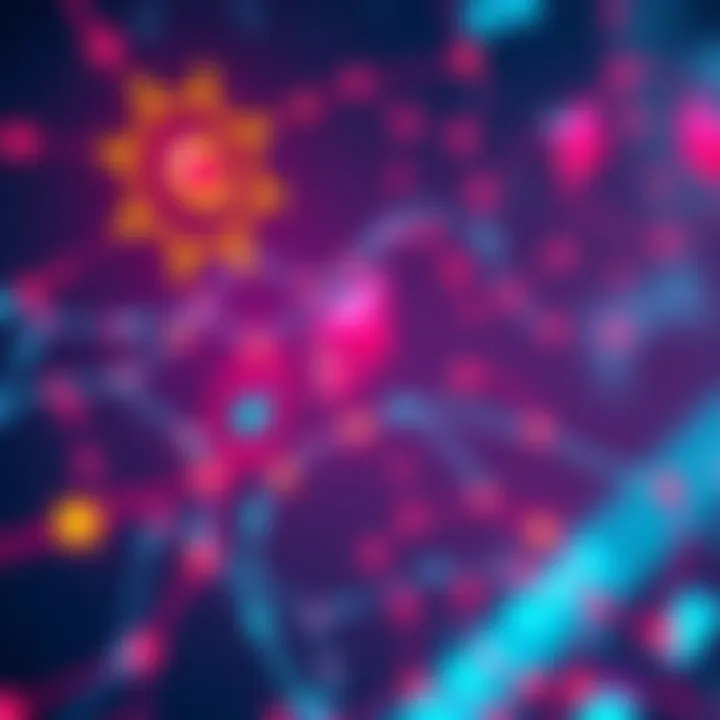 A visual representation of AI technology scanning the Ethereum network for bugs and vulnerabilities, with a focus on security enhancement.