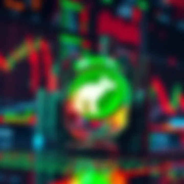 AI Trading Agents on Robinhood Graphic showing AI trading agents automating trades for users, with stock market elements in the background.