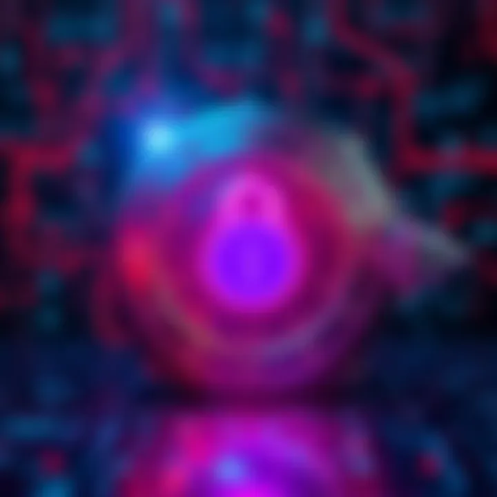 A visual representation of trust in automated finance, showing a digital vault with a lock symbol over a background of blockchain data, signifying secure investments in DeFi.