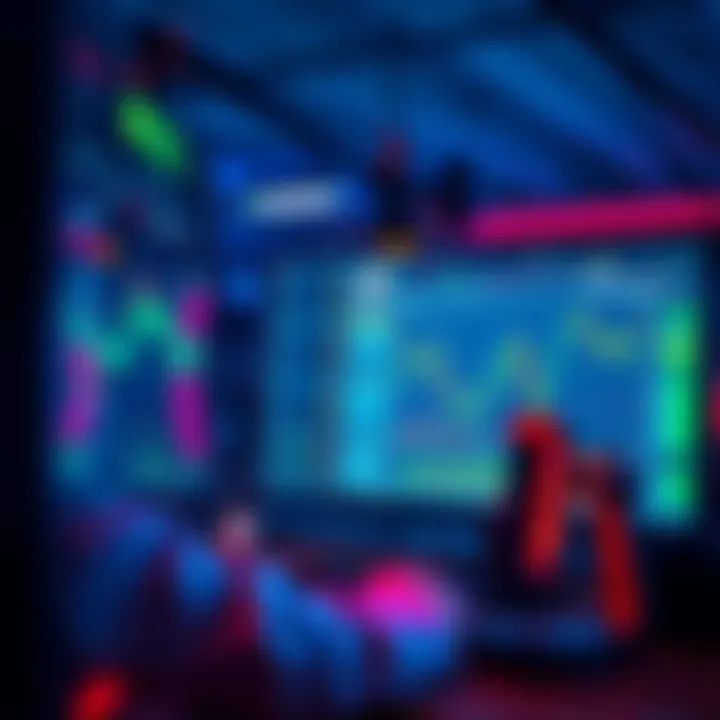 A developer working on an AI tool analyzing market data on a computer screen