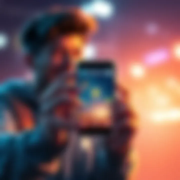 A person excitedly receiving Solana tokens through a digital airdrop on a smartphone