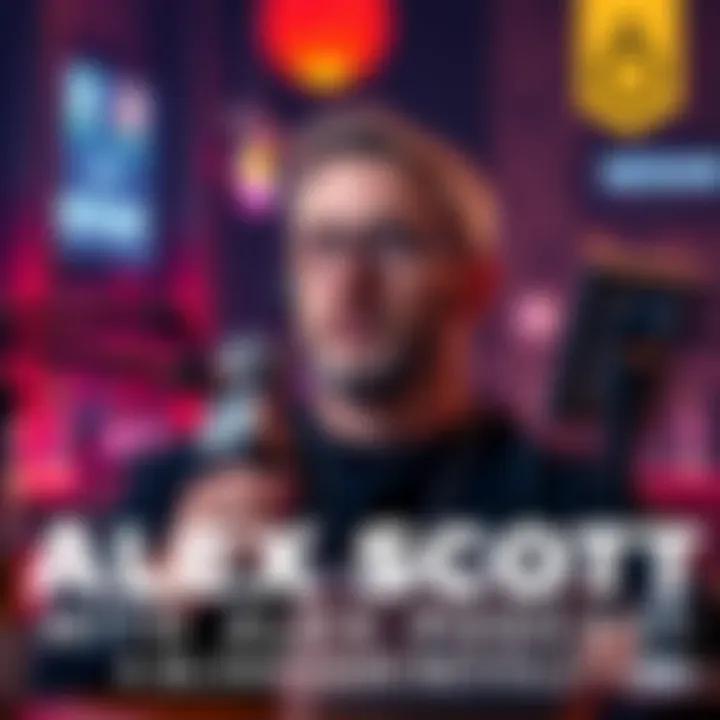 Alex Scott speaking on a podcast about blockchain and cryptography
