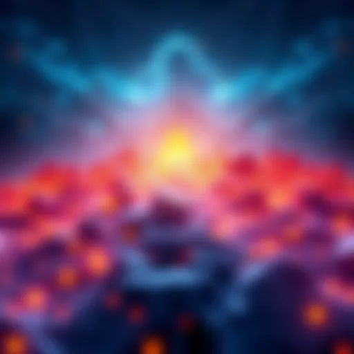 Visual representation of the Alpenglow update showing a blockchain with faster transaction validations and off-chain voting