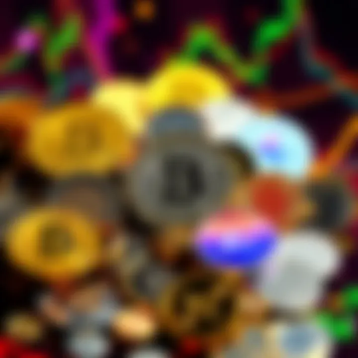 Coins Representing Altcoin Season A collection of various altcoins in a vibrant display, symbolizing the upcoming Altcoin season in 2026.