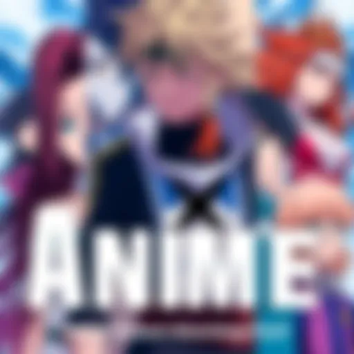 A collage of popular anime characters from the big three series, showcasing their unique designs and styles