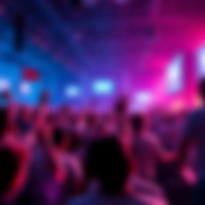 Anticipation for 90K Event A crowd of excited people waiting for a big announcement related to 90K, with banners and signs showing support.