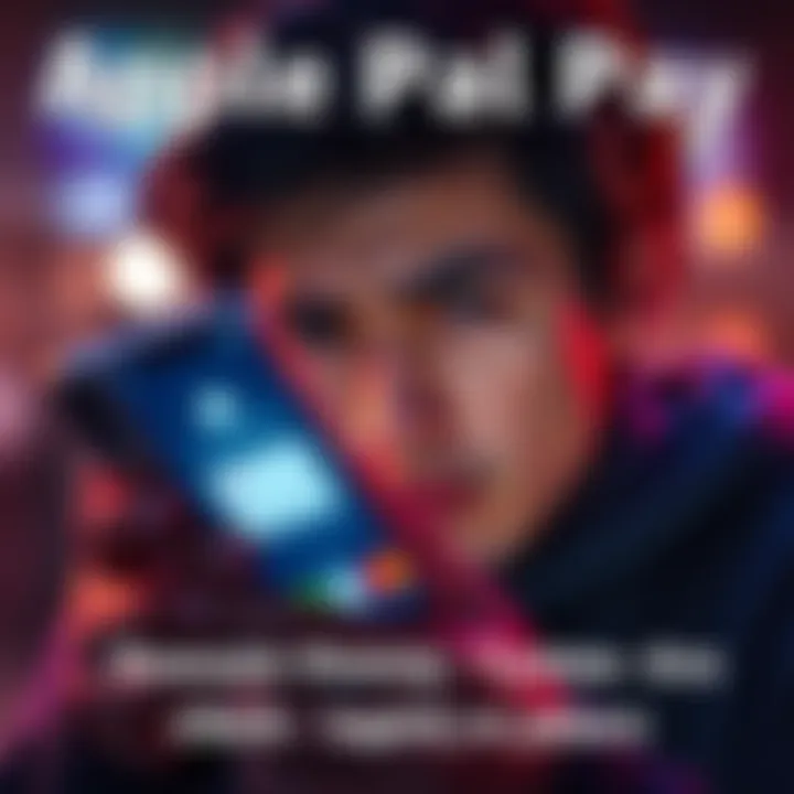 A frustrated person looking at a smartphone with a card unavailable error on the screen, indicating login problems with Apple Pay.