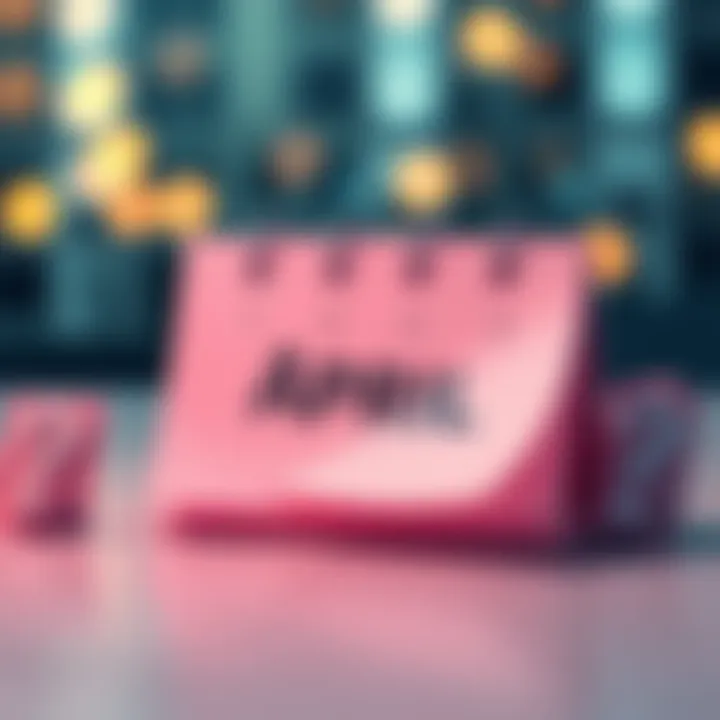 A calendar marked for April with question marks, symbolizing expectations for clarity and what to watch for in future plans.