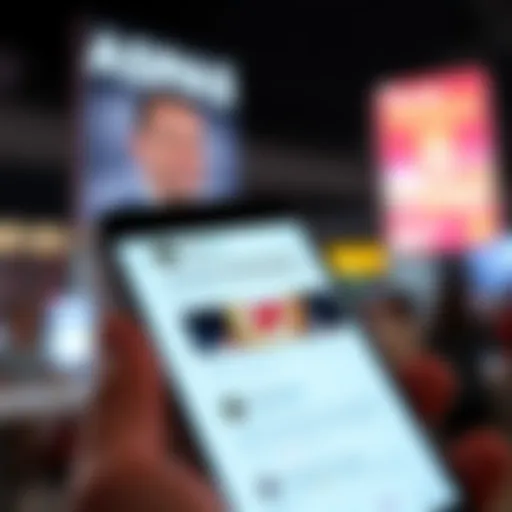 A close-up of a smartphone displaying Aspas' tweet on the screen, with social media icons and comments visible in the background.