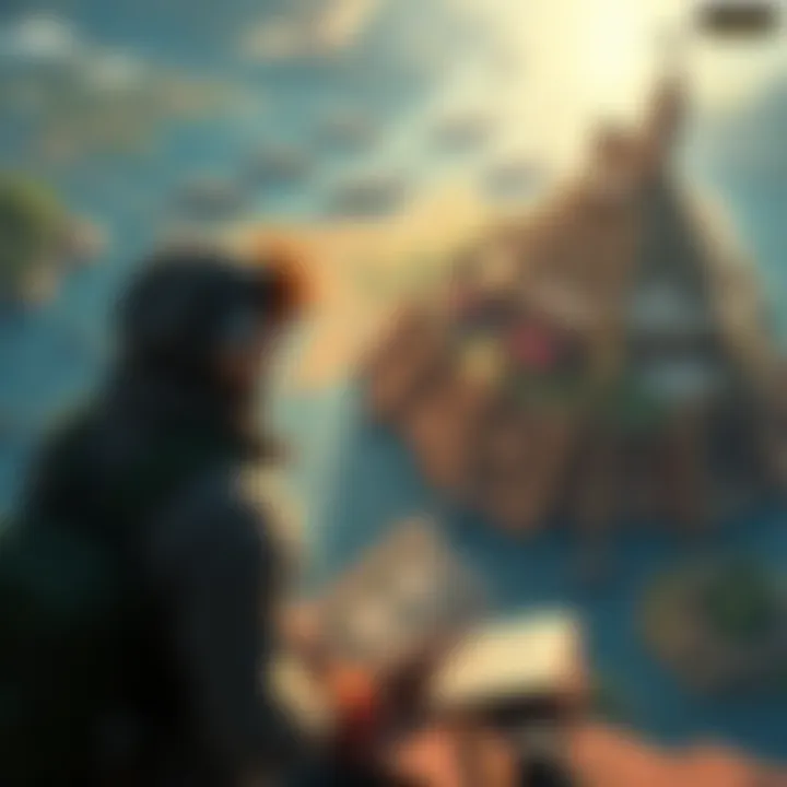 A player exploring Atlas Earth, looking at their parcels and strategies to earn more atlas bucks.