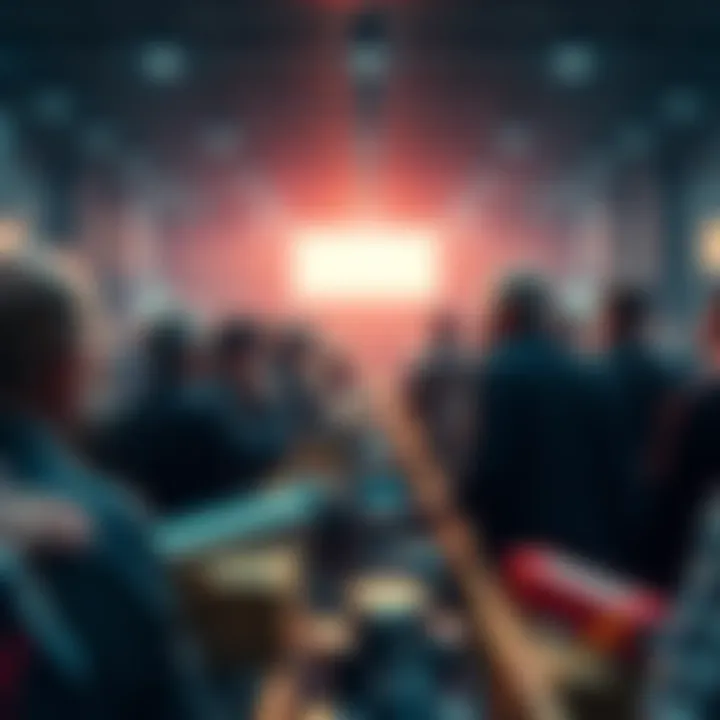 Dealers actively raising bids at an auction while private sellers observe