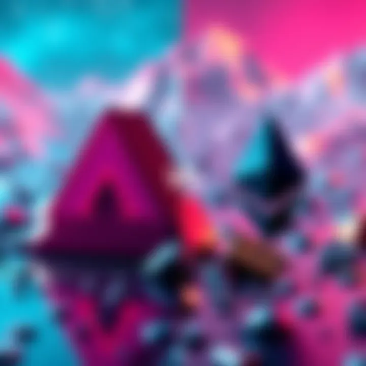 A visual comparison of Avalanche and Ethereum blockchains, showcasing their logos and a brief overview of their features.