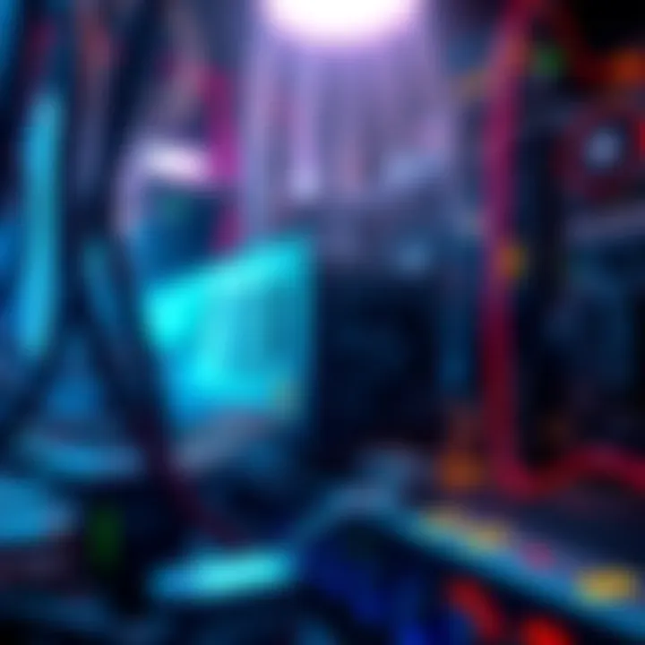 Avalon Q ASIC Miner running with 95TH/s performance, showing its setup in a mining rig environment.