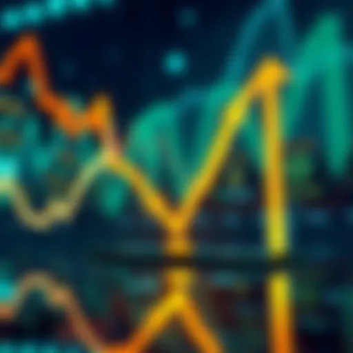 Graph showing AVAX's market cap decline to 26th position with arrows pointing downwards and competitor tokens in the background.