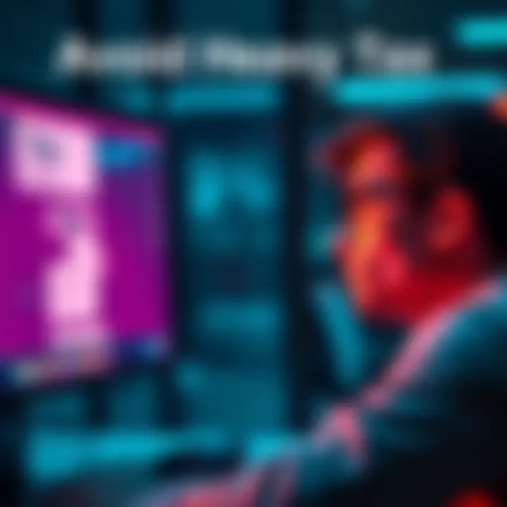 A person looking at a computer screen displaying tax bills related to conversation usage with a worried expression.