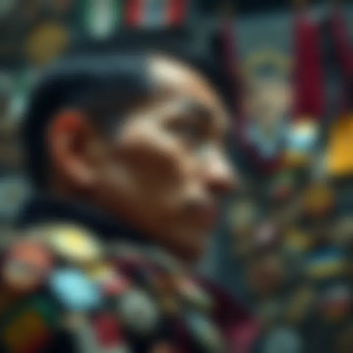 A person looking at a collection of badges, pondering whether to keep collecting after reaching 101 passports, with a thoughtful expression.
