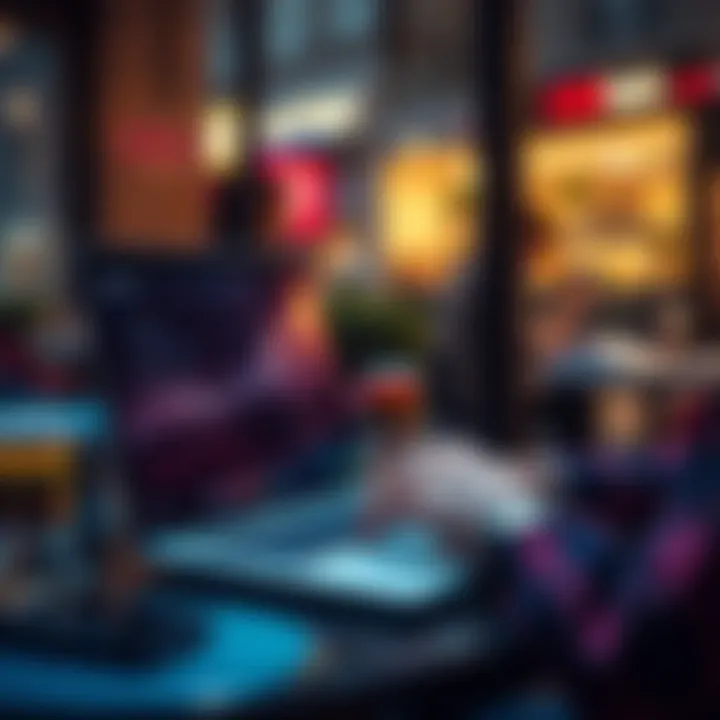 A person using a laptop to initiate a bank transfer to Monoova Payments