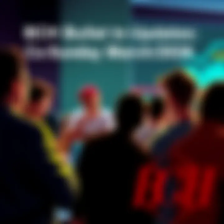 A group of people discussing recent updates in the BCH community meeting