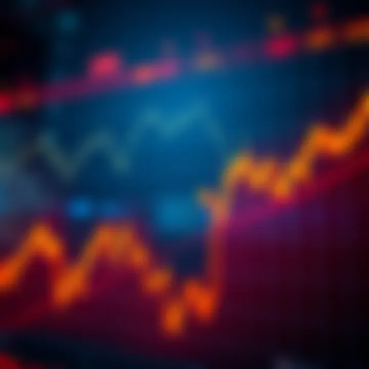 A downward trending stock market graph indicating a bear market in 2026