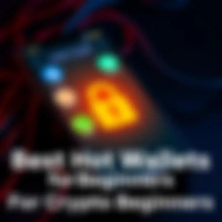 A collection of user-friendly hot wallet apps displayed on a smartphone with a secure lock symbol, representing safety in cryptocurrency management