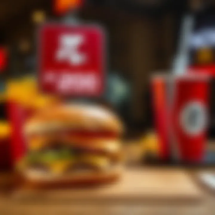 A Big Mac meal with fries and drink shown next to a price tag displaying 180-200 pi