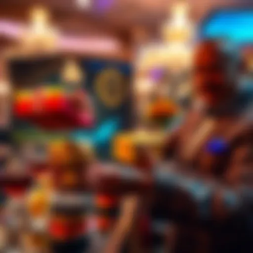 A luxurious gift being presented to a billionaire at an elegant event, showcasing wealth and privilege.