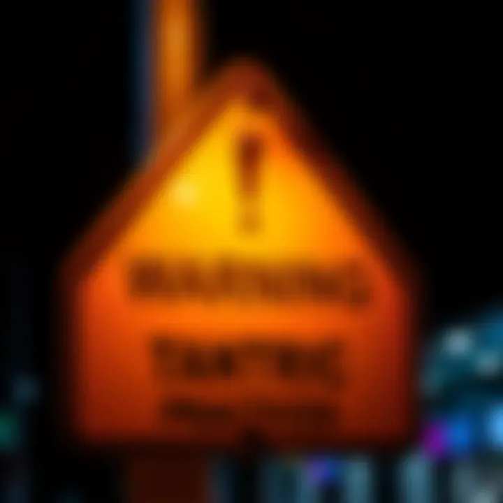 A caution sign displaying a warning about Tantric practices and potential dangers for women and LGBTQ+ individuals in Birmingham.