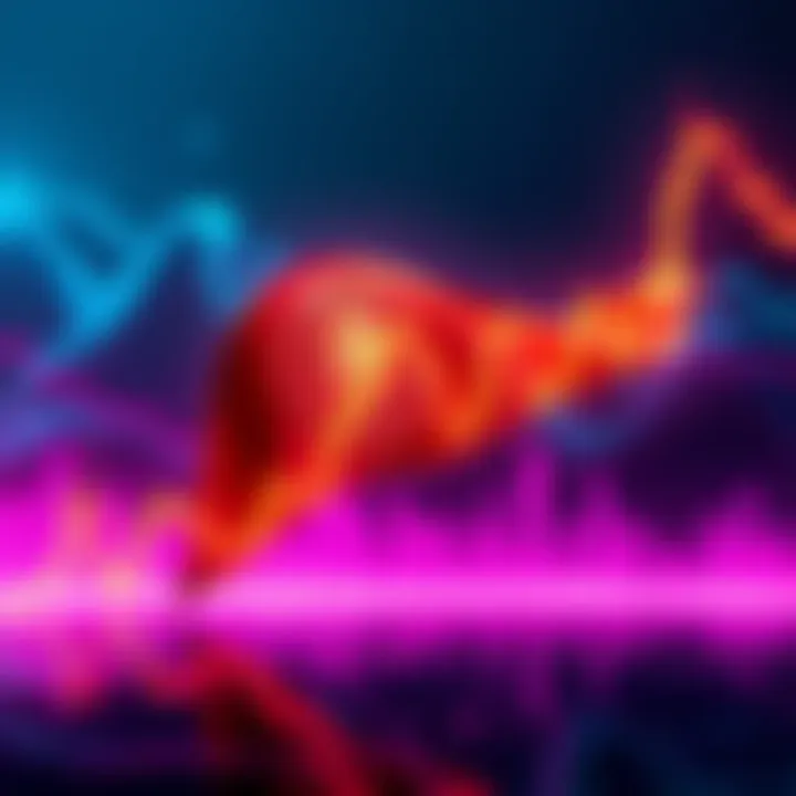 A bear flag pattern forming on a Bitcoin price chart, indicating potential price drop.