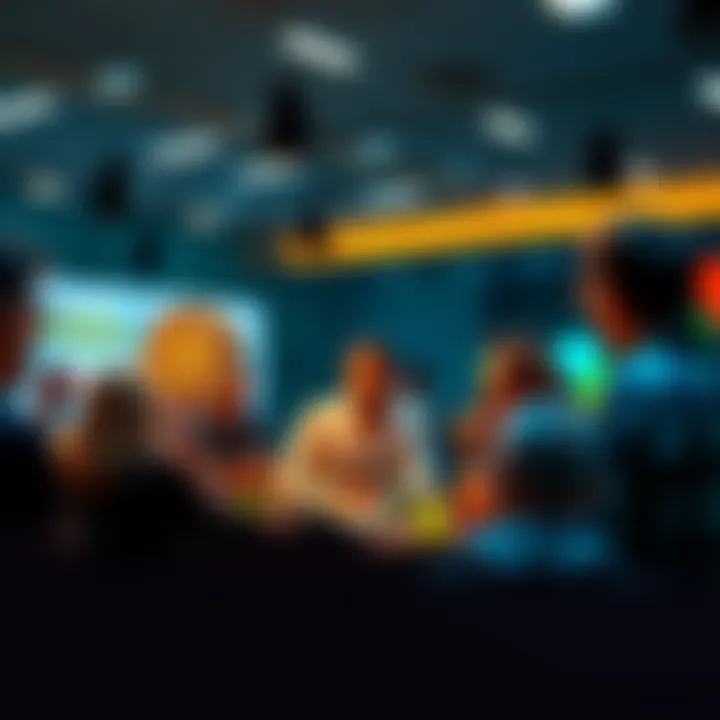 A group of people engaged in a lively conversation about Bitcoin, sharing ideas and insights in a forum setting.