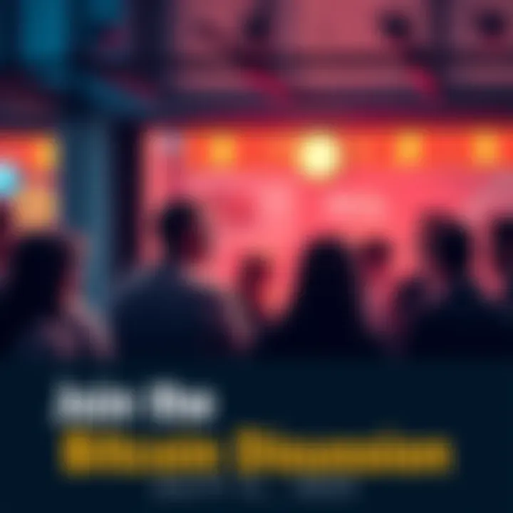 People engaging in a lively discussion about Bitcoin, sharing ideas and asking questions in a digital chat setting