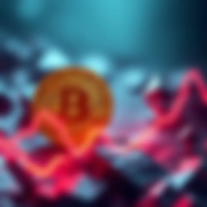 A graph showing Bitcoin's rise to 2021 levels while Ethereum struggles with losses, illustrating the current crypto market situation.