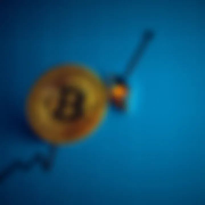 Bitcoin and Ethereum logos placed alongside a stable upward graph, representing market resilience after Fed's rate decision