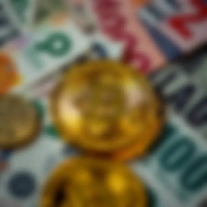 A visual comparison of Bitcoin and traditional currencies with a focus on tax implications for everyday earners.