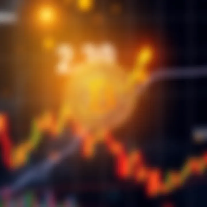 A chart showing Bitcoin's price with a golden cross indicator marked, highlighting a bullish trend for traders.